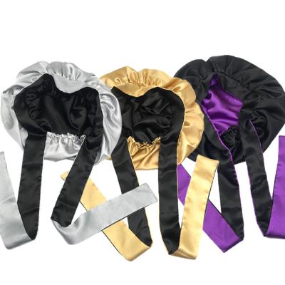 China Custom Logo Soft Bonnets And Satin Cheapest Sellers Prices Comfortable Silk Bonnets Hair Wraps For Sleeping for sale