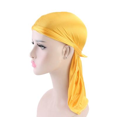 China 2021 Designer Bonnets And Durags Luxury Vendor Custom Silk Durags For Men Satin for sale