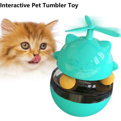 China Tumbler Stocked Leakage Food Feeder Pet Interactive Toys Funny Freely Shaking 360 Degree Thruster Dogs and Cats for sale