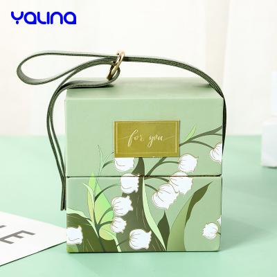 China New YALINA Recyclable Creative Paper Box Insti Wedding Hand Gift Box Birthday Packaging Gift Box for sale