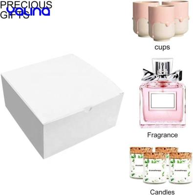 China Recycled Materials Customized Printed Logo Cardboard Perfume Bottle With Box Candle Box Packaging for sale