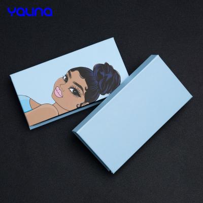 China Recyclable Stock Lashes Case Eyelash Packaging Box Lashbox Packaging With Tray for sale