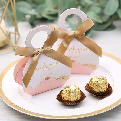 China Recyclable Anniversary Wedding Party Favor Boxes Wedding Gift Chocolate Candy Bags and Gift Box Bridal Shower Party for sale