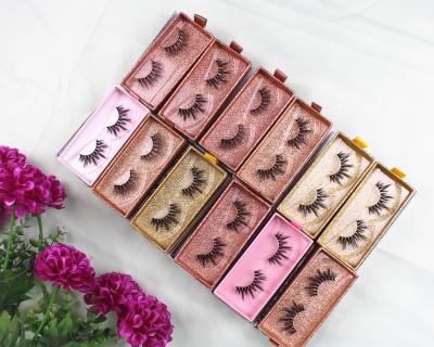 China Long 2021 Natural 3D Real 5d 25Mm Fake Natural Mink Eyelash Vendor for sale