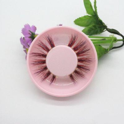 China 2021 Hot Sale High Quality 3D Color False Eyelashes Natural False Eye Lashes for sale