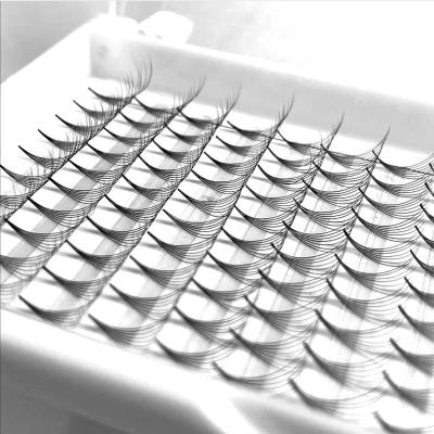 China Long Short Rod Natural Silk 3D 4d 5d 8D Eyelash Extensions Pre Made Volume 10 20 Fans Per Row Mink Eyelash Extensions for sale