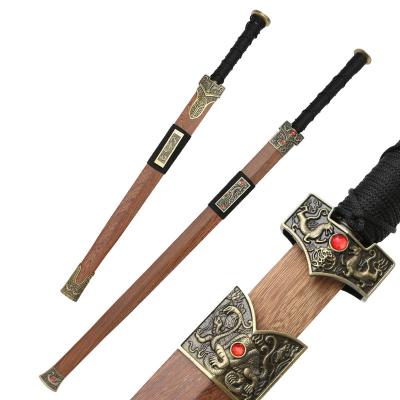 China Perform with sheathed antique sword rosewood style sword COS toy performance props ornaments are not sharpened for sale