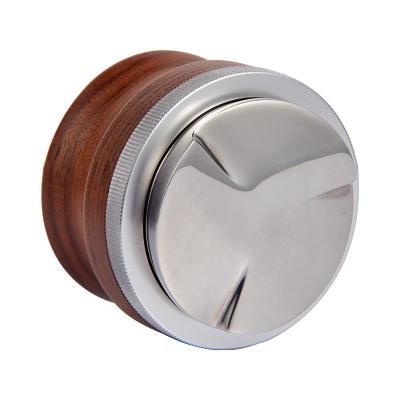 China Free Reusable Dispenser 58MM Viable Walnut Coffee Stainless Steel To Disassemble Spherical Design Unique Appearance Bartender Tools for sale