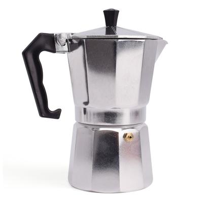 China Modern Classic Italian Style Stovetop Espresso Maker Aluminum Mocha Pot For Coffee Brewing 50ml 100ml 150ml 300ml 450ml 600ml for sale