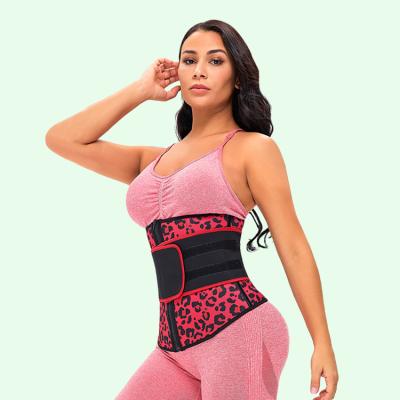 China Breathable Custom Logo Adjustable Waist Trainer Support Gym Sports Sweat Slimming Waist Trimmer Belt for sale