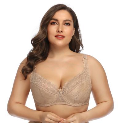 China Classic Shiny Thin Section Full Section Export Underwire Steel Large Size Bra Plus Cup for sale