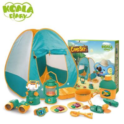 China Sports Toy Kids Play Tent, Pop Up Tent With Kids Camping Gear Set, Camping Outdoor Toys Tool Kit For Kids for sale