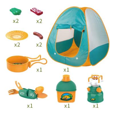 China Sports Toy Kids Play Tent, Pop Up Tent With Kids Camping Gear Set, Camping Outdoor Toys Tool Kit For Kids for sale