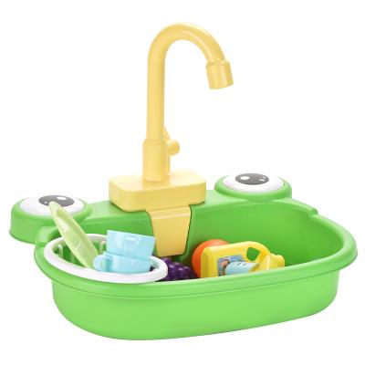 China Plastic Play Kitchen Sink Toy, Water Toys For Kids With Electronic Dishwasher, Pretend Play Toys For Kids for sale