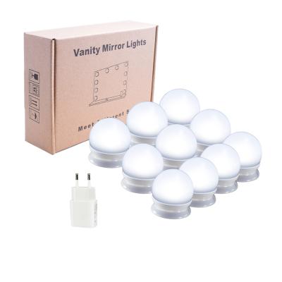 China Modern Light Bulbs LED Mirror Light Vanity Makeup Vanity Mirror Light LED Kit Makeup Mirror Lights for sale