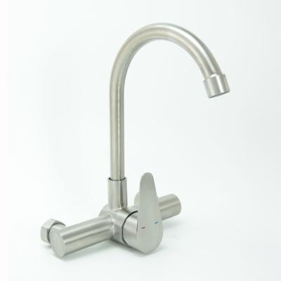 China Pull Out Spray Cheap Chrome Stainless Steel Flexible Kitchen Faucet Sink for sale