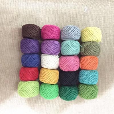 China Contemporary Colorful Jute Twine Twine Art Craft DIY Decorative Twine Projects Gift Wrapping Picture Jute Twine Hanging Rope for sale