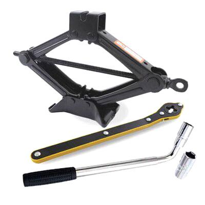 China Auto Repair Tools Manual Car Jack Kit With Wrench Tool 1.5 Ton Emergency Kit Body Jack Auto Repair for sale