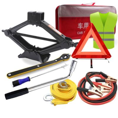 China Automobile Repair Tools 2.5T Car Body Repair Emergency Set Car Scissor Jack Wrench Tool Manual Scissor Jack for sale