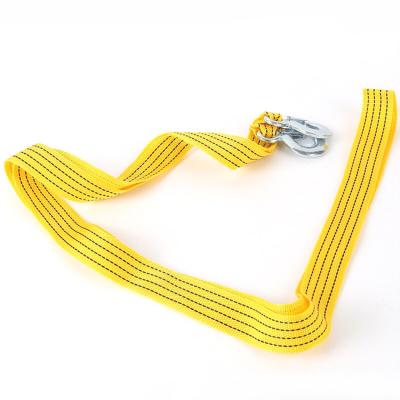 China Easy Operation Car Trailer Rope 3 Meters Thickened Rescue Pull Car Towing Rope Strong Car Towing Rope for sale