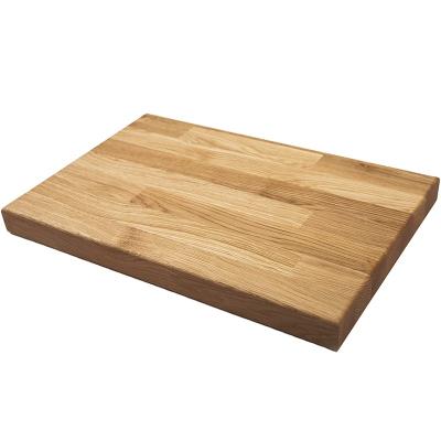 China Factory Customized Sustainable Hardwood Oak Wood Solid Grain Cutting Board For Kitchen Serving Cutting for sale