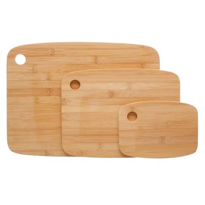 China Sustainable Heavy Duty Multi Function 3Pcs 3 In 1 Set Bamboo Cutting Board Board for sale