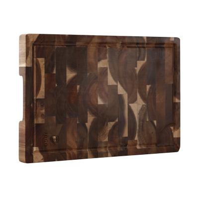 China Nature Viable Color High End 1.4inch Thickness Grain Acacia Wood Cutting Board for sale