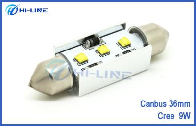 Cina il festone Canbus LED del Cree 36mm*2 accende la luce del CREE XP-G LED delle lampadine 9W della cupola del festone per il benz di Audi BMW in vendita