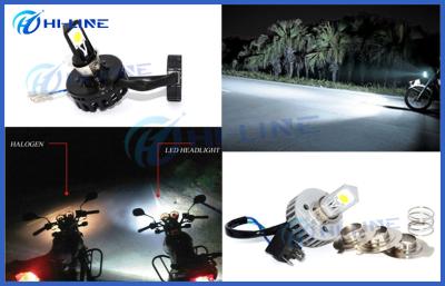 China H4 Cree Led Motorcycle Headlight Bulbs , Car Headlight Bulbs Black High Low Beam for sale