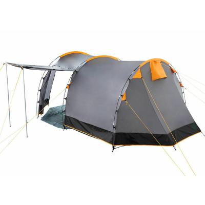 China China Manufacture Professional Switzerland Market Extended Type One Bedroom And One Lounge Tent 4 Person Family Tunnel Tent Camping for sale