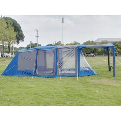 China Diagonal tying type tunnel family tent 2022 new technology manufacture inflatable professional large family cabin tent for sale