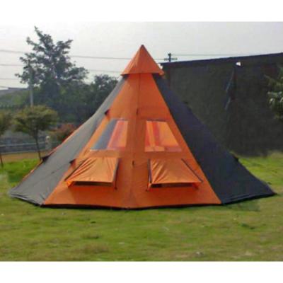 China Diagonal tying type professional outdoor tent family camping teepee tent making family traveling lightweight tent for sale