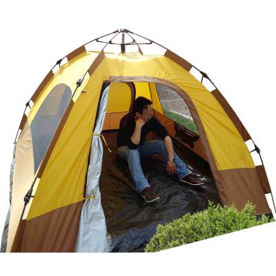 China Diagonal tie type outdoor automatic waterproof family travel foldable dome tent roof tent outdoor automatic camping tent for sale