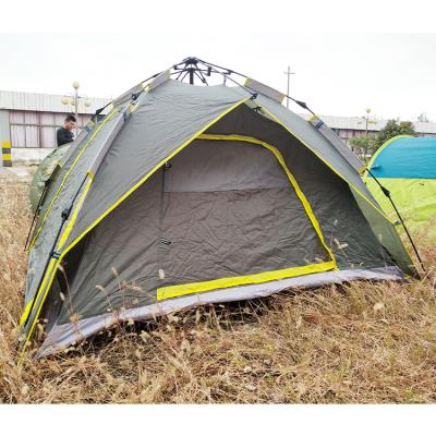 China Diagonal Bracing Type Trade Show Camping 3-4 People Tent Pop Up Outdoor Tent Family Increasing Shelter Instant Set Up Portable Full Automatic Tent for sale