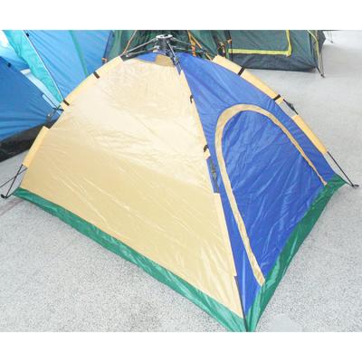 China Diagonal Tethering Type Advertising Tent 3-4 Person Automatic Quick House Instant Camp Family Outdoor Sport Tent Waterproof for sale