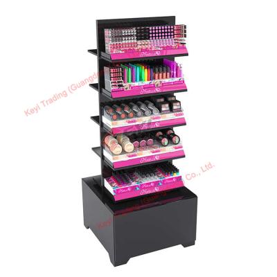 China Customized High Quality Lipstick Display Furniture Shopping Mall Cosmetic Display Showcase Fashion Perfume Shop Display for sale