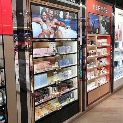 Китай High Quality Nice Design Oem Accept New Promotion Cosmetic Retail Makeup Products Display Shelves Cabinet продается