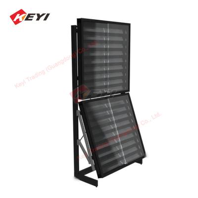 China Repostionable Rail Card Display Case Retail Wholesale Trading Card metal and acrylic Display rack for sale