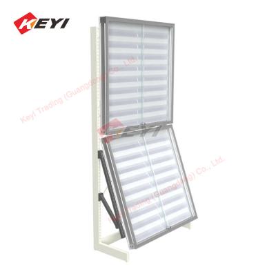 China Trading Card Display Cases Hobby Station Display Rack Aluminum Metal Frame Display Stand with Sliding Door for TCG Cards for sale