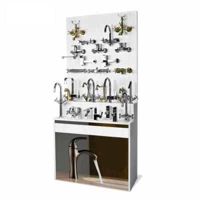 Китай Custom Design Showroom Shop Furniture White Wooden Faucet Display Rack продается