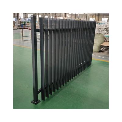 China Pressure Treated Horizontal Metal Fence Composite Timber Security Panels Easily Assembled Aluminum Slat for sale