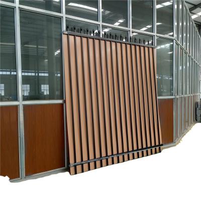 China Easily Assembled Garden Slat Privacy Fence Aluminum Horizontal Slat Aluminum Fence for sale