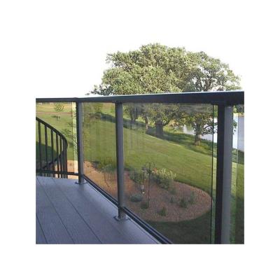 China EUROPEAN China Factory Price Good Balustrade Balustrade Interior Clearly Tempered Aluminum Laminated Glass Panel Railings for sale