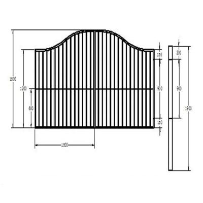 China FSC Cheap Custom Designs Aluminum Welded Aluminum Metal Gate Fence for sale