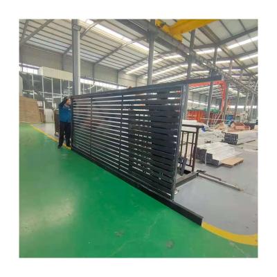 China Easily Assembled Luxury Morden Style Barrier Driveway Sliding Aluminum Barrier Entrance Gate for sale