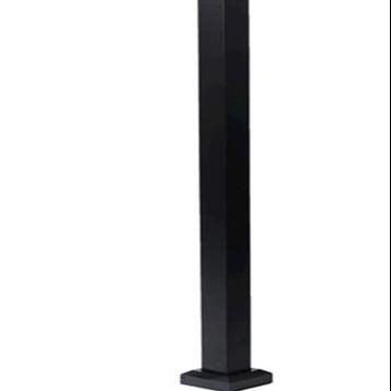 China Easily Assembled Aluminum Barrier Post With Mail Box 6 Inch Square Mail Aluminum Post Barrier for sale