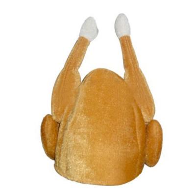 China 2021 Hot Picture Fashion Turkey Thanksgiving Hat New Novelty Cooked Chicken Secret Cooked Chicken Bird Santa Fancy Dress for sale