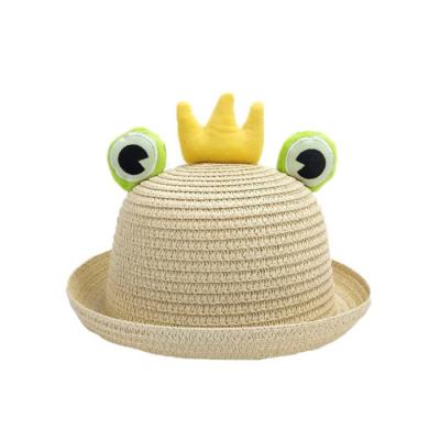 China Imitate Child Cartoon Frog Bucket Animal Panama Hat Fishing Cute Men Women Bob Hat Outdoor Sun Fisherman Froggy Hat for sale