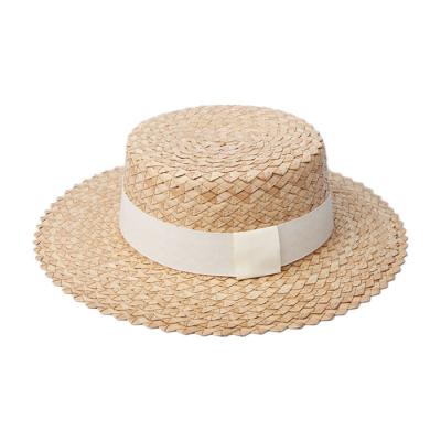 China Bali Straw Hats Summer Women High Quality Image Straw Beach Hat Fedora Sun Hat With Ribbon Panama Wide Brim Straw Sun Hat for sale