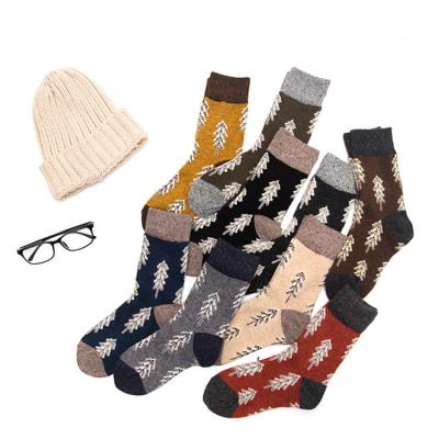 China Christmas Tree Pattern Warm Comfortable Fluffy Women Winter Sock Breathable Hot Selling Thick Socks for sale